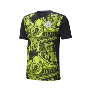 Manchester City Pre-Match Shirt 24/25 - Yellow Glow/Magic Blue | AZKitLocker