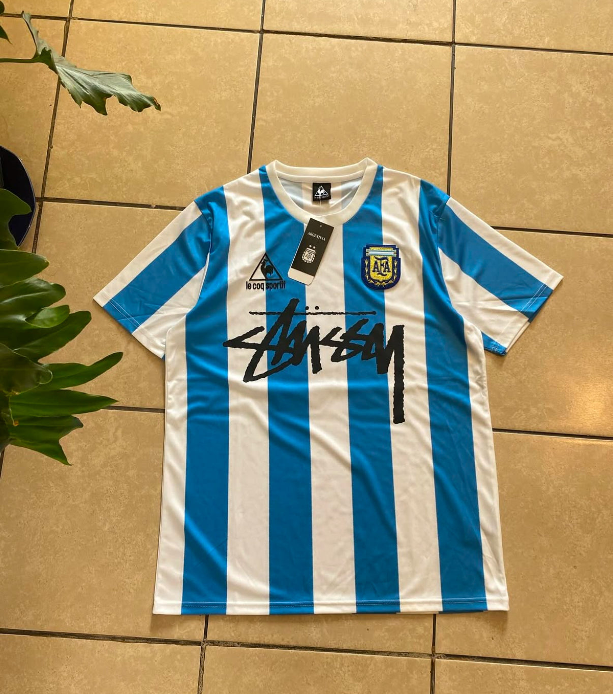 1986 Argentina X Stussy Retro football jersey | AZKitLocker