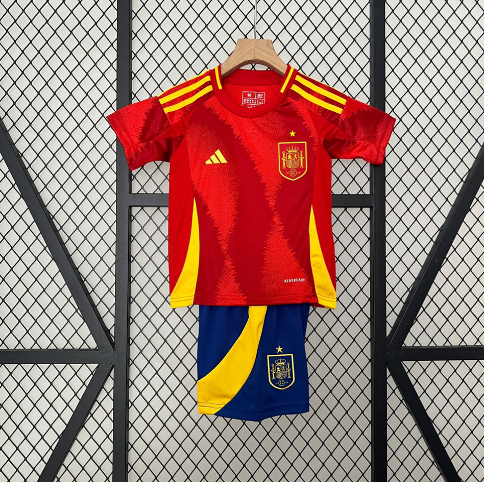 Spain Home Kids Football football jersey 2024/2025 | AZKitLocker