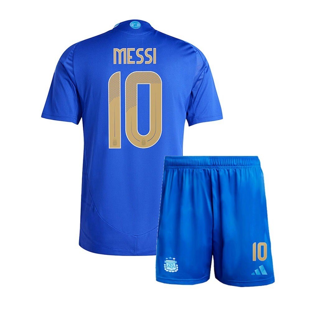 Argentina Away football jersey kids 2024/2025 with Messi 10 | AZKitLocker