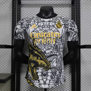 Golden Dragon Real Madrid Shirt - Eastern dragon | AZKitLocker